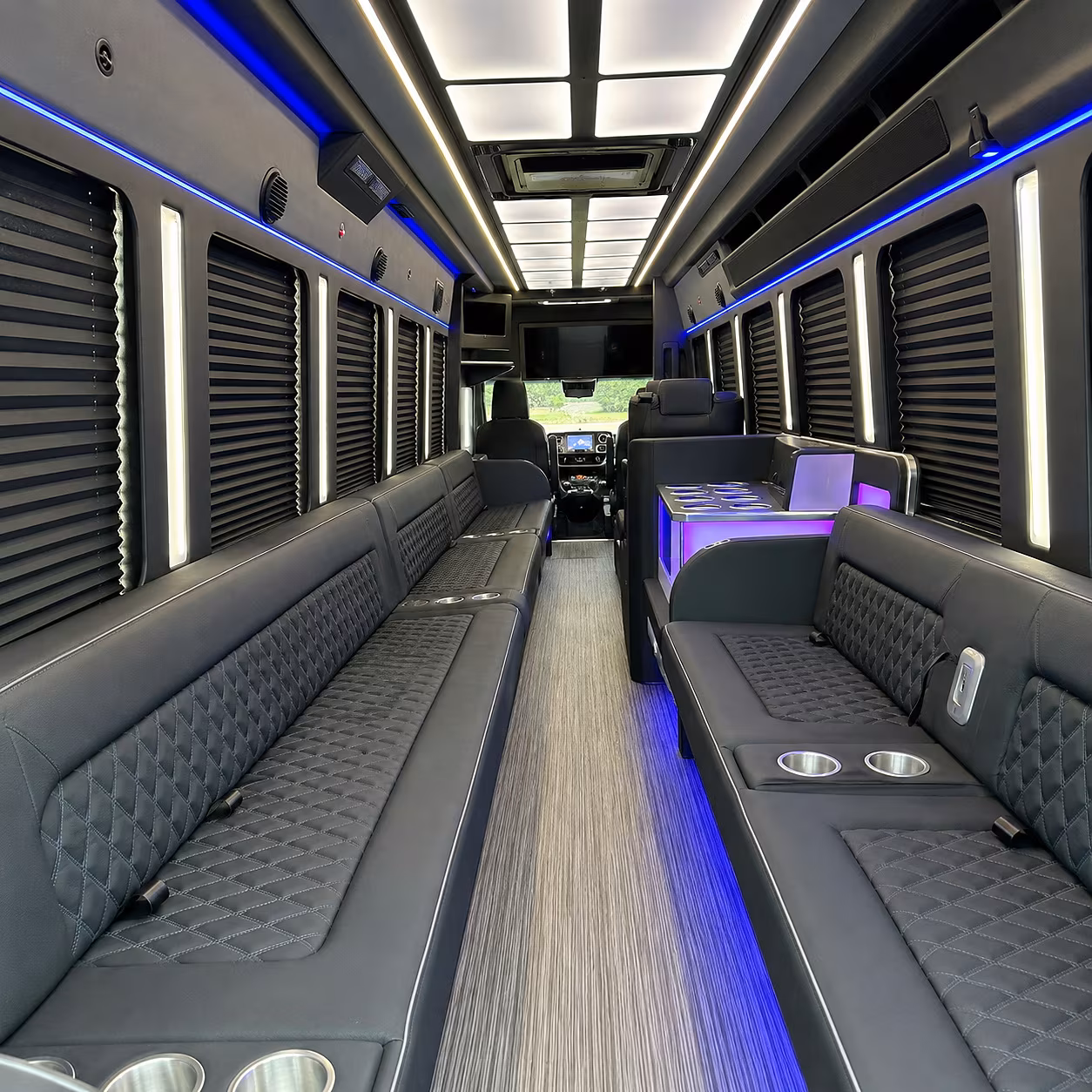cape coral party bus rental interior